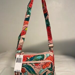 Vera Bradley Floral Quilted Little Hipster Bag